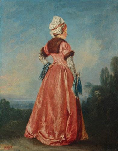 Jean-Antoine Watteau Polish Woman Sweden oil painting art